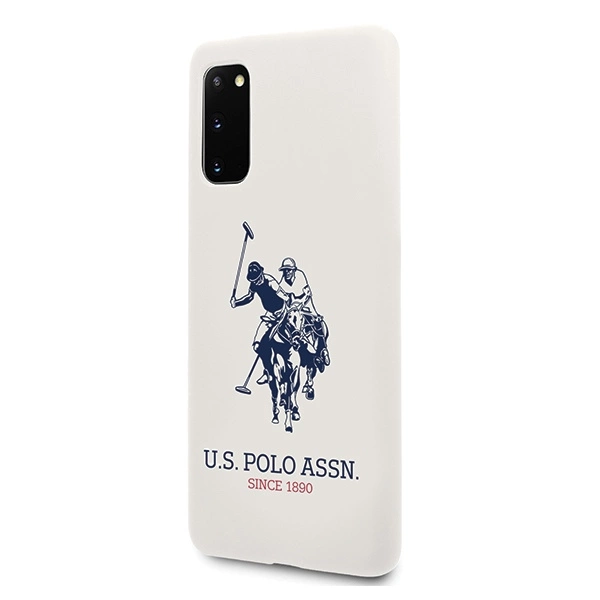 US Polo USHCS62SLHRWH S20 G980 biały/white Silicone Collectioneng