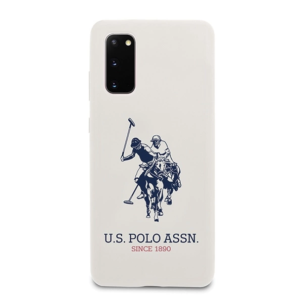 US Polo USHCS62SLHRWH S20 G980 biały/white Silicone Collectioneng
