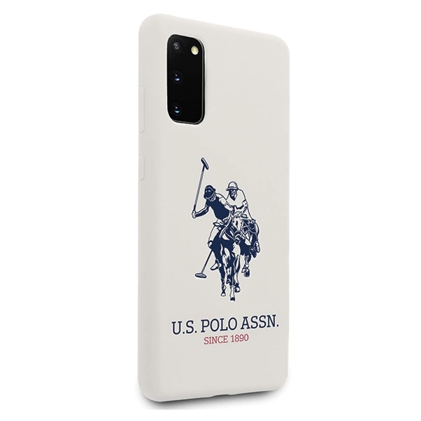 US Polo USHCS62SLHRWH S20 G980 biały/white Silicone Collectioneng