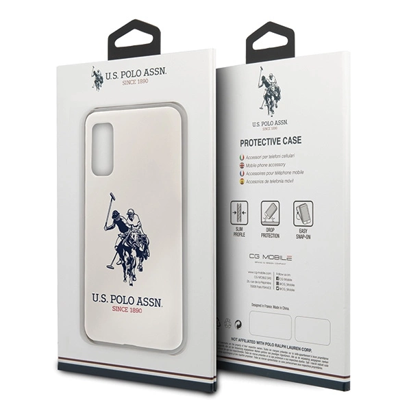 US Polo USHCS62SLHRWH S20 G980 biały/white Silicone Collectioneng