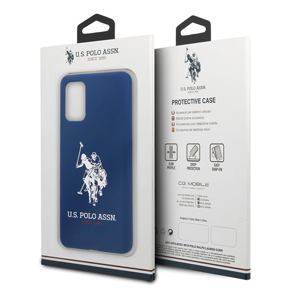 US Polo USHCS67SLHRNV S20+ G985 granatowy/navy Silicone Collectioneng