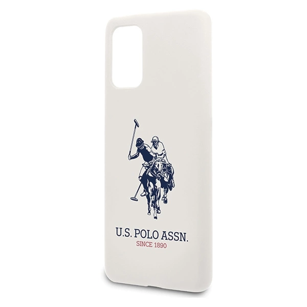 US Polo USHCS67SLHRWH S20+ G985 biały/white Silicone Collectioneng
