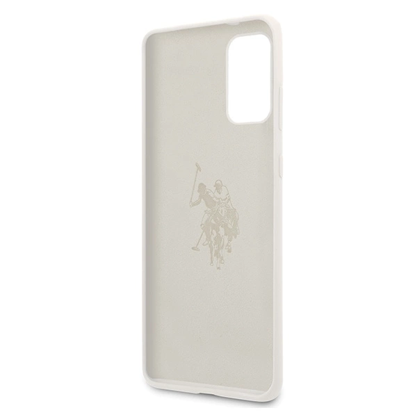US Polo USHCS67SLHRWH S20+ G985 biały/white Silicone Collectioneng