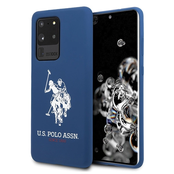 US Polo USHCS69SLHRNV S20 Ultra G988 granatowy/navy Silicone Collectioneng