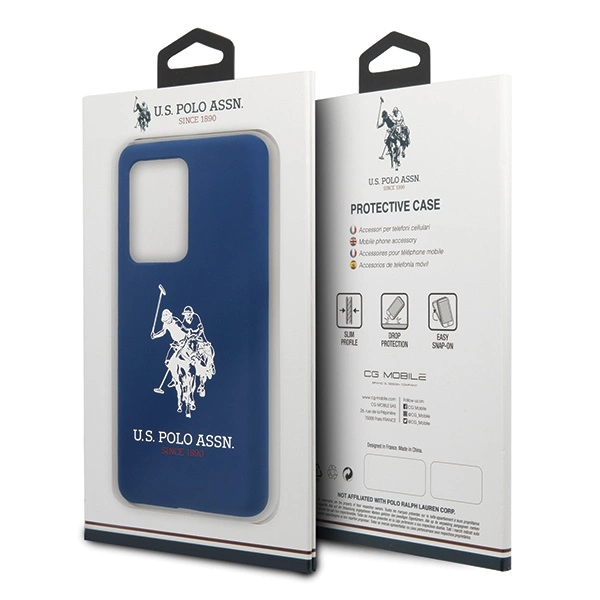 US Polo USHCS69SLHRNV S20 Ultra G988 granatowy/navy Silicone Collectioneng