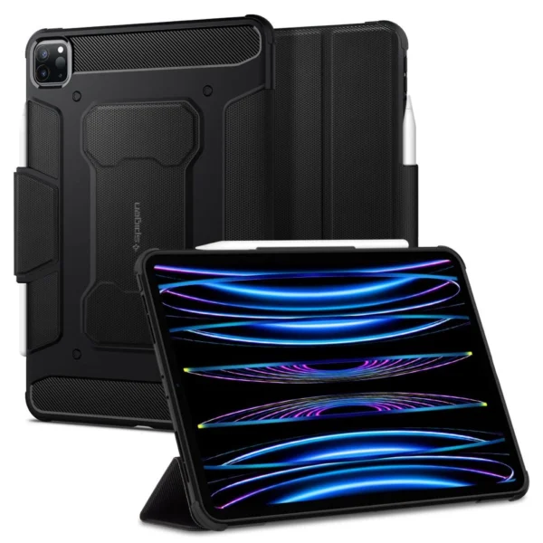 Spigen Rugged Armor Pro Case for iPad Pro 11'' 2020 / 2021 / 2022 - Blackeng