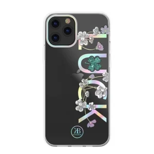 Kingxbar Lucky Series case decorated with original Swarovski crystals iPhone 12 mini transparent (Luck)eng