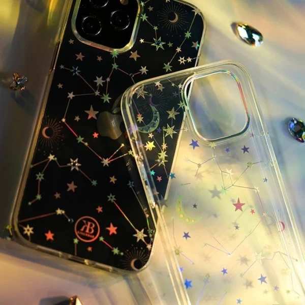 Kingxbar Lucky Series case decorated with original Swarovski crystals iPhone 12 mini transparent (Luck)eng