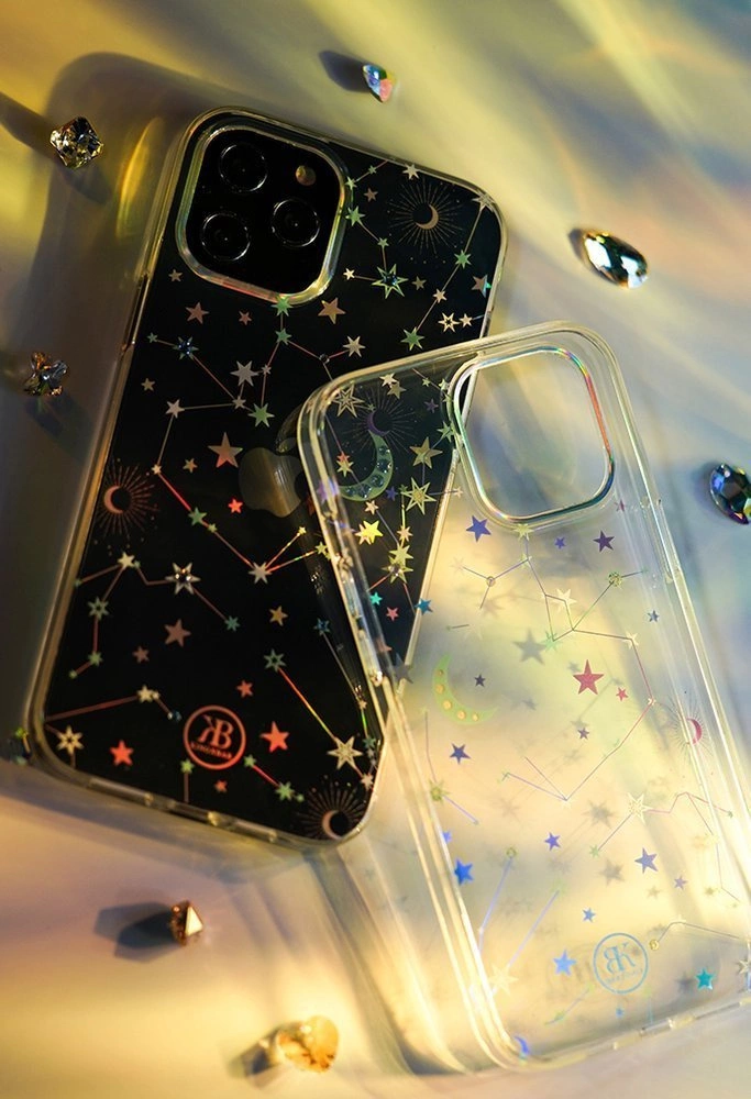 Kingxbar Lucky Series case decorated with original Swarovski crystals iPhone 12 mini transparent (Luck)eng
