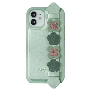 Kingxbar Sweet Series case decorated with original Swarovski crystals iPhone 12 mini greeneng