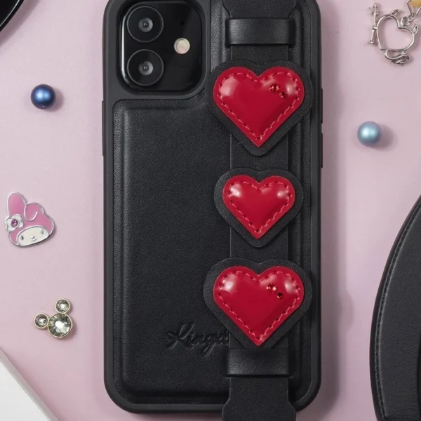 Kingxbar Sweet Series case decorated with original Swarovski crystals iPhone 12 mini blackeng