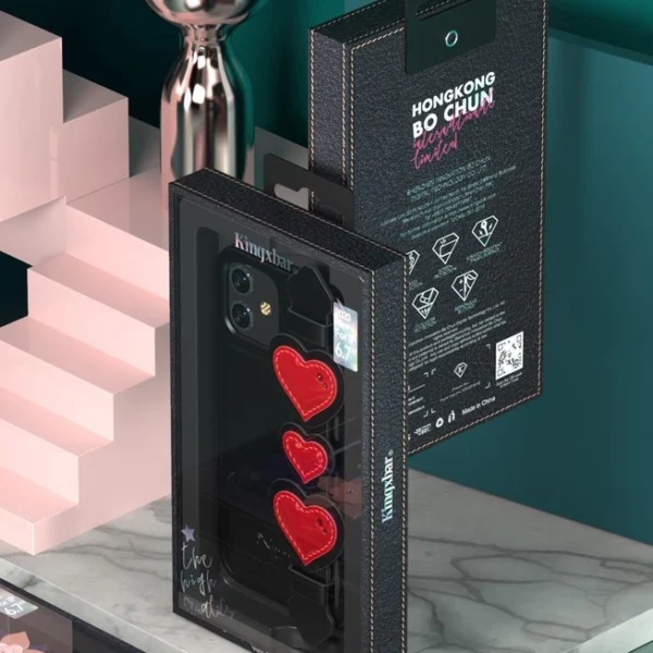 Kingxbar Sweet Series case decorated with original Swarovski crystals iPhone 12 Pro Max blackeng