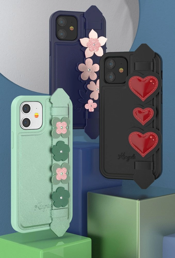 Kingxbar Sweet Series case decorated with original Swarovski crystals iPhone 12 Pro Max blackeng
