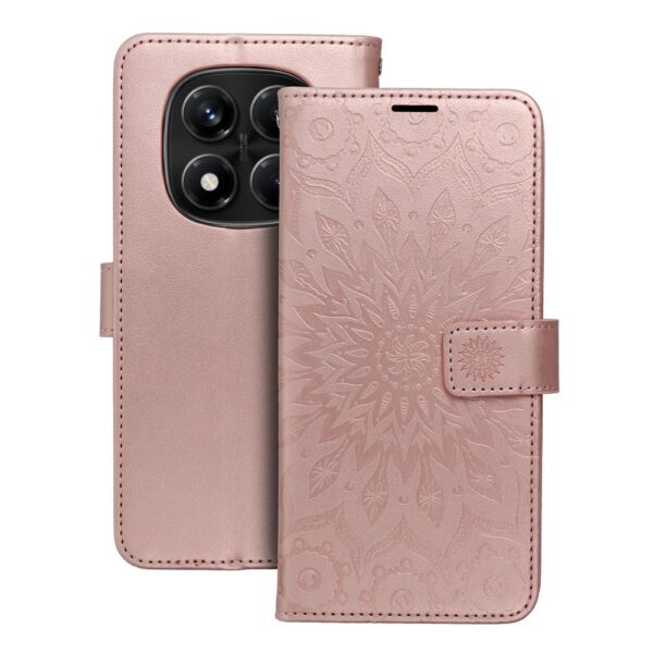 MEZZO Book case for XIAOMI Redmi Note 14 PRO 4G mandala rose gold