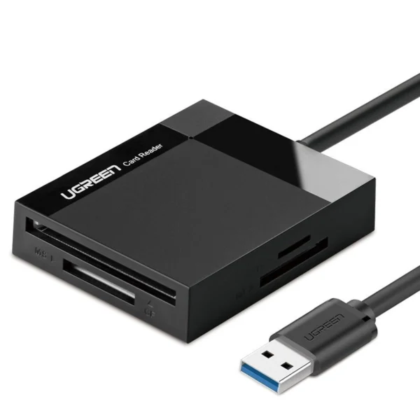 Ugreen CR125 30231 SD / micro SD / CF / MS memory card reader with USB 3.0 cable 0.5m - blackeng