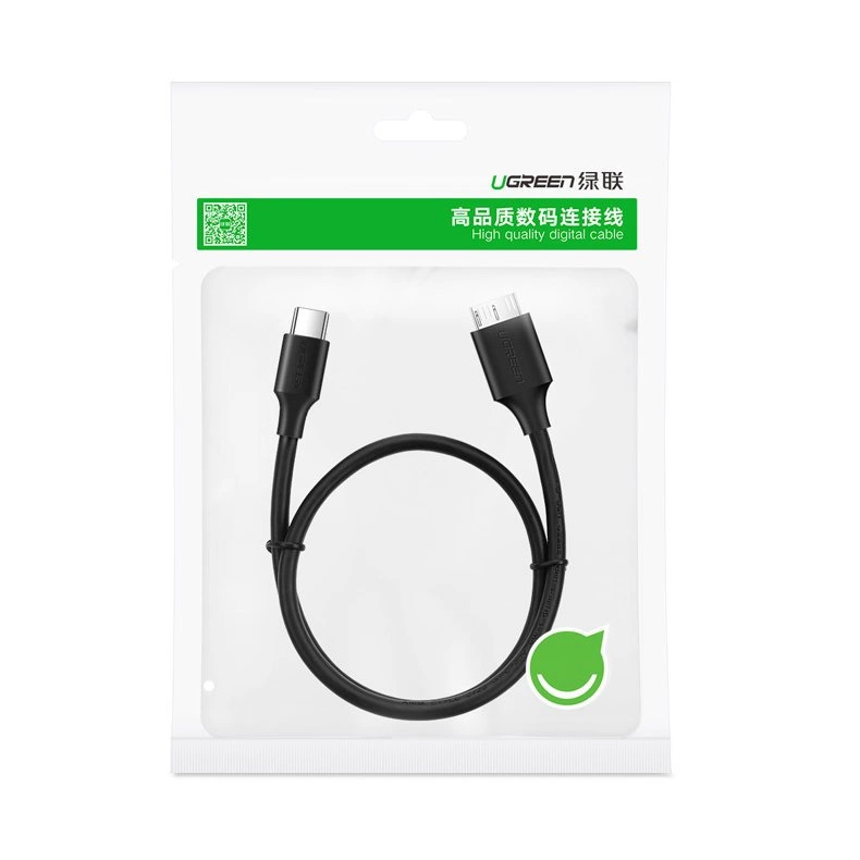Ugreen cable USB Type C - micro USB Type B SuperSpeed ​​3.0 1m black (US312 20103)eng