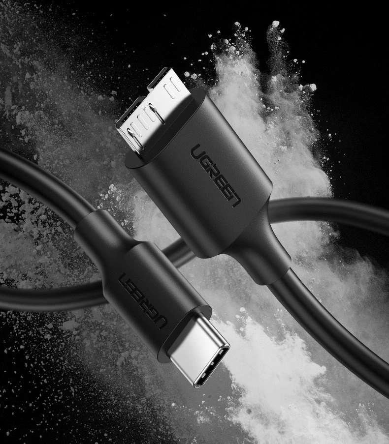 Ugreen cable USB Type C - micro USB Type B SuperSpeed ​​3.0 1m black (US312 20103)eng