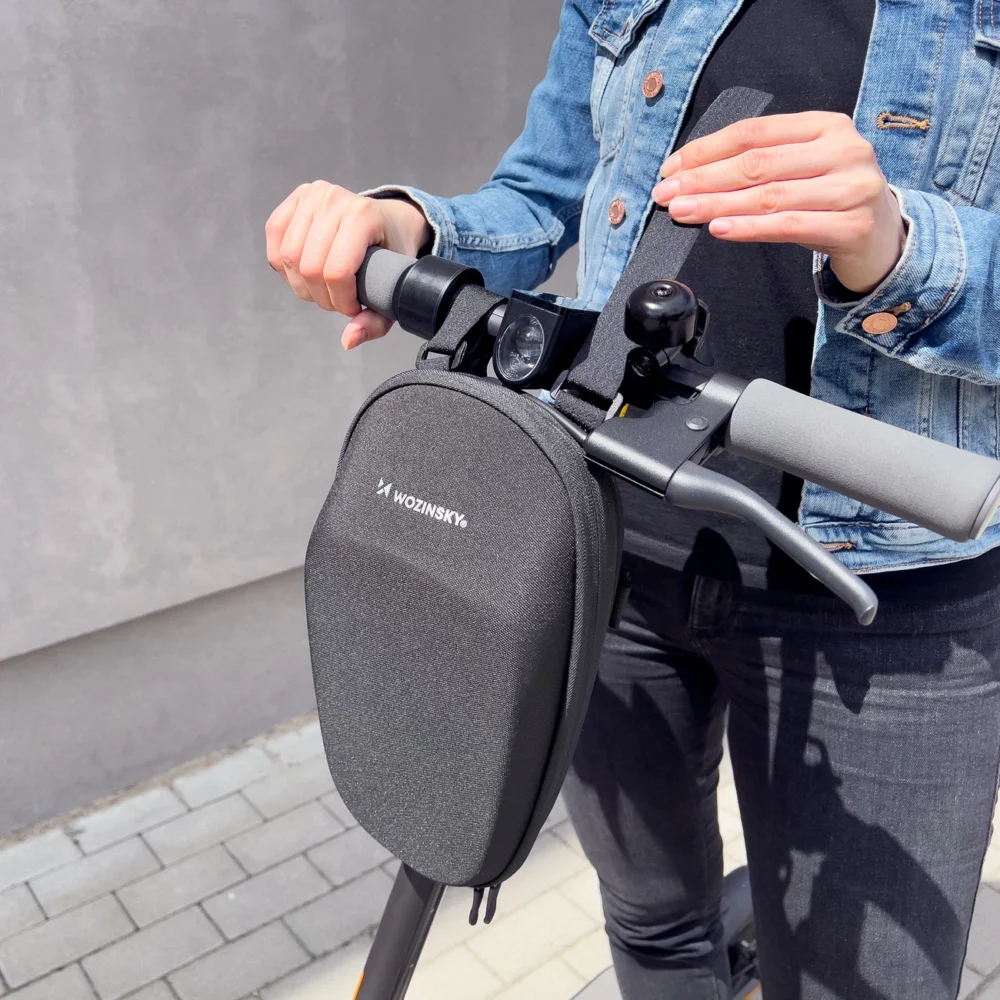 Wozinsky waterproof scooter bar bag scooter bag 4l black (WSB1BK)eng