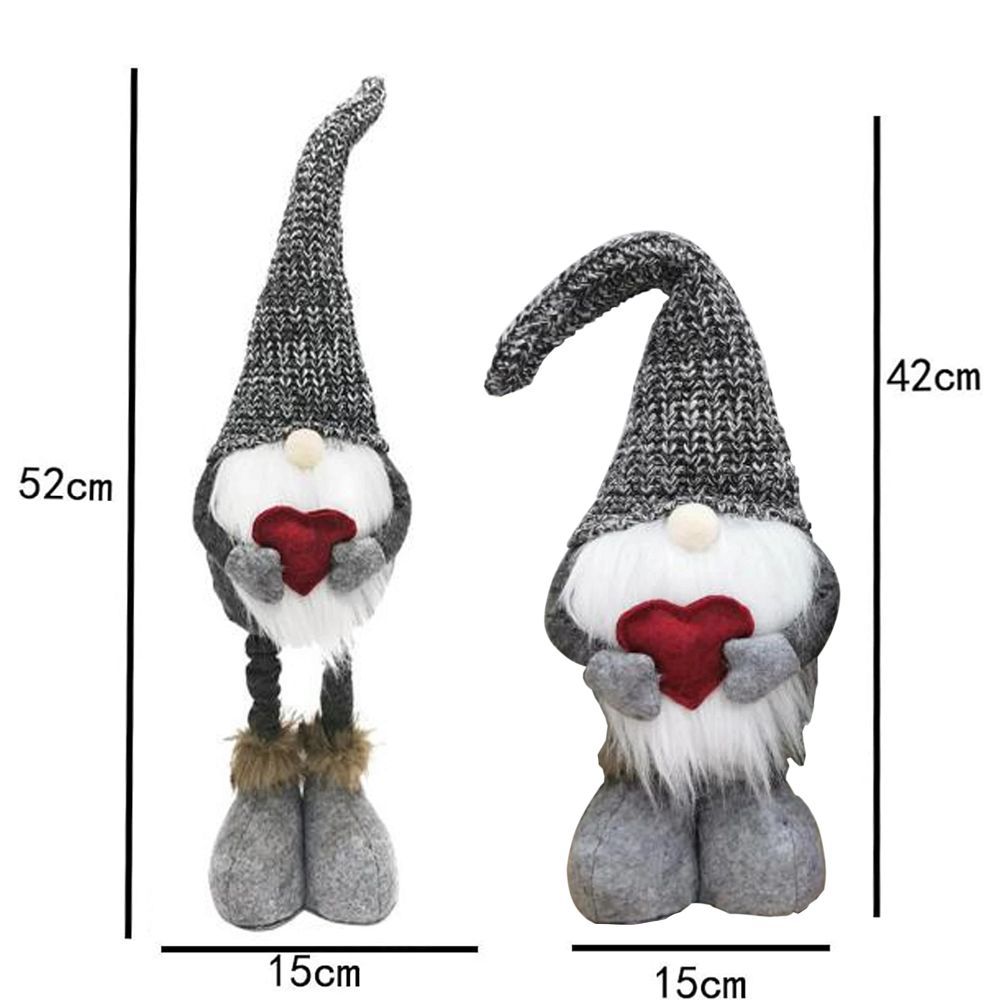 Christmas decoration elf on telescopic legs RC-K-1215 gray