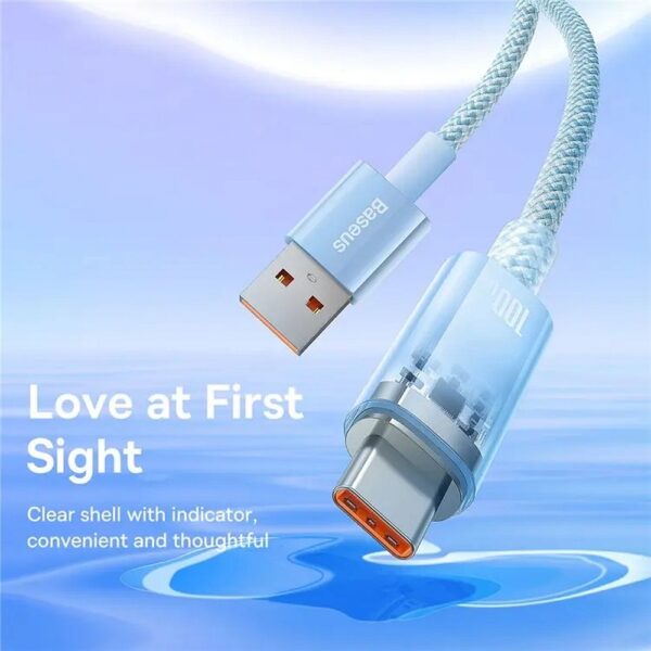 BASEUS cable USB A to Type C PD 100W Explorer CATS010503 2 m blue
