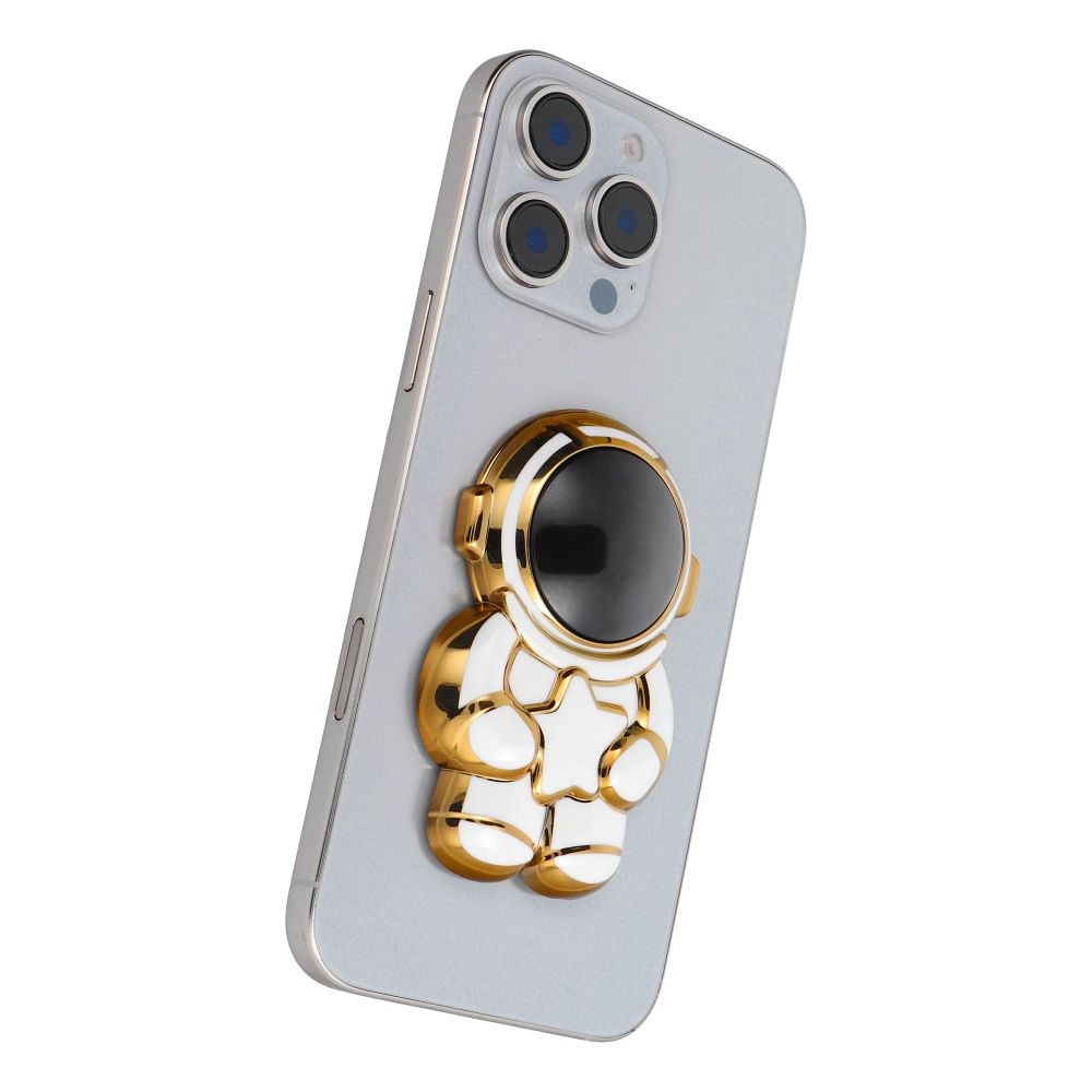 Phone stand ASTRONAUT - stick-on - white