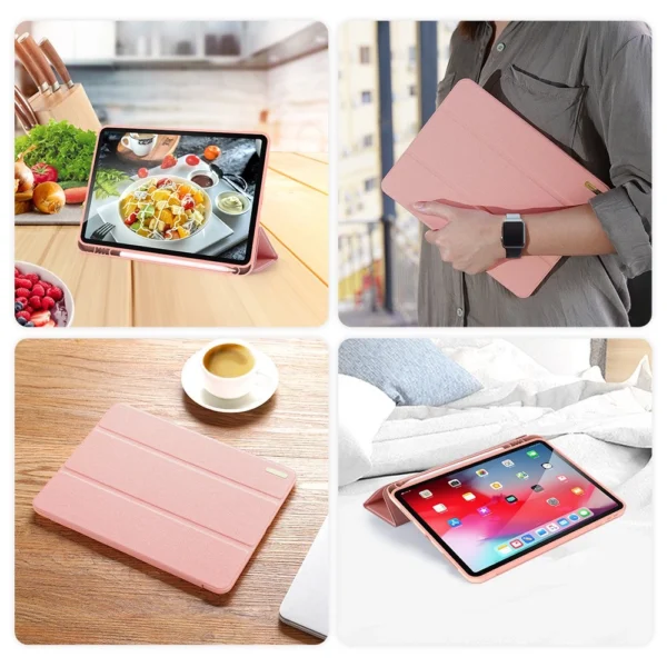 DUX DUCIS Domo Tablet Cover with Multi-angle Stand and Smart Sleep Function for iPad Air 2020 pink (no Smart Sleep function)eng