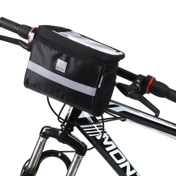 Wozinsky bike handlebar bag with phone case 2l black (WBB12BK)eng