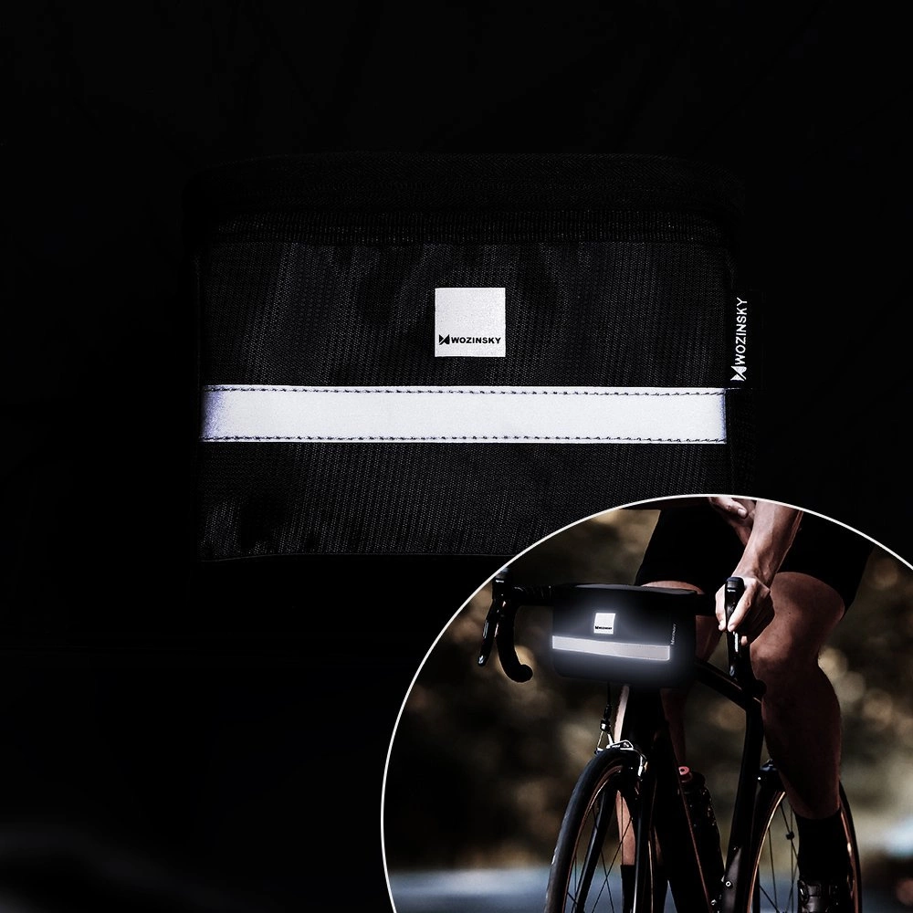 Wozinsky bike handlebar bag with phone case 2l black (WBB12BK)eng