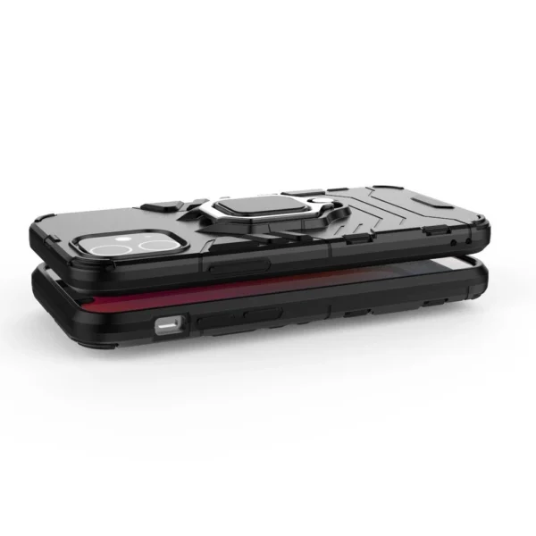 Ring Armor Case Kickstand Tough Rugged Cover for iPhone 12 mini blueeng