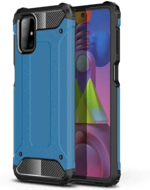 Hybrid Armor Case Tough Rugged Cover for Samsung Galaxy M51 blueeng