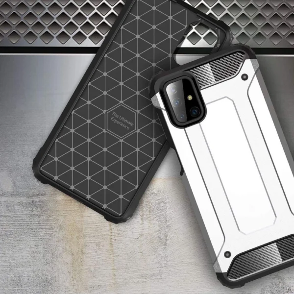 Hybrid Armor Case Tough Rugged Cover for Samsung Galaxy M51 blueeng