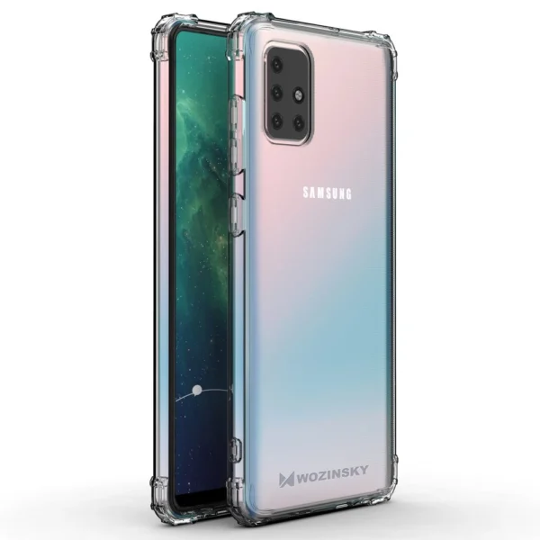 Wozinsky Anti Shock durable case with Military Grade Protection for Samsung Galaxy M51 transparenteng