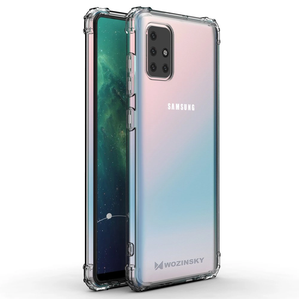 Wozinsky Anti Shock durable case with Military Grade Protection for Samsung Galaxy M51 transparenteng