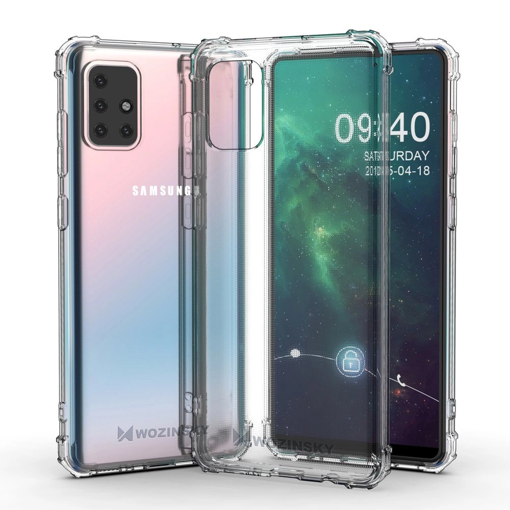 Wozinsky Anti Shock durable case with Military Grade Protection for Samsung Galaxy M51 transparenteng