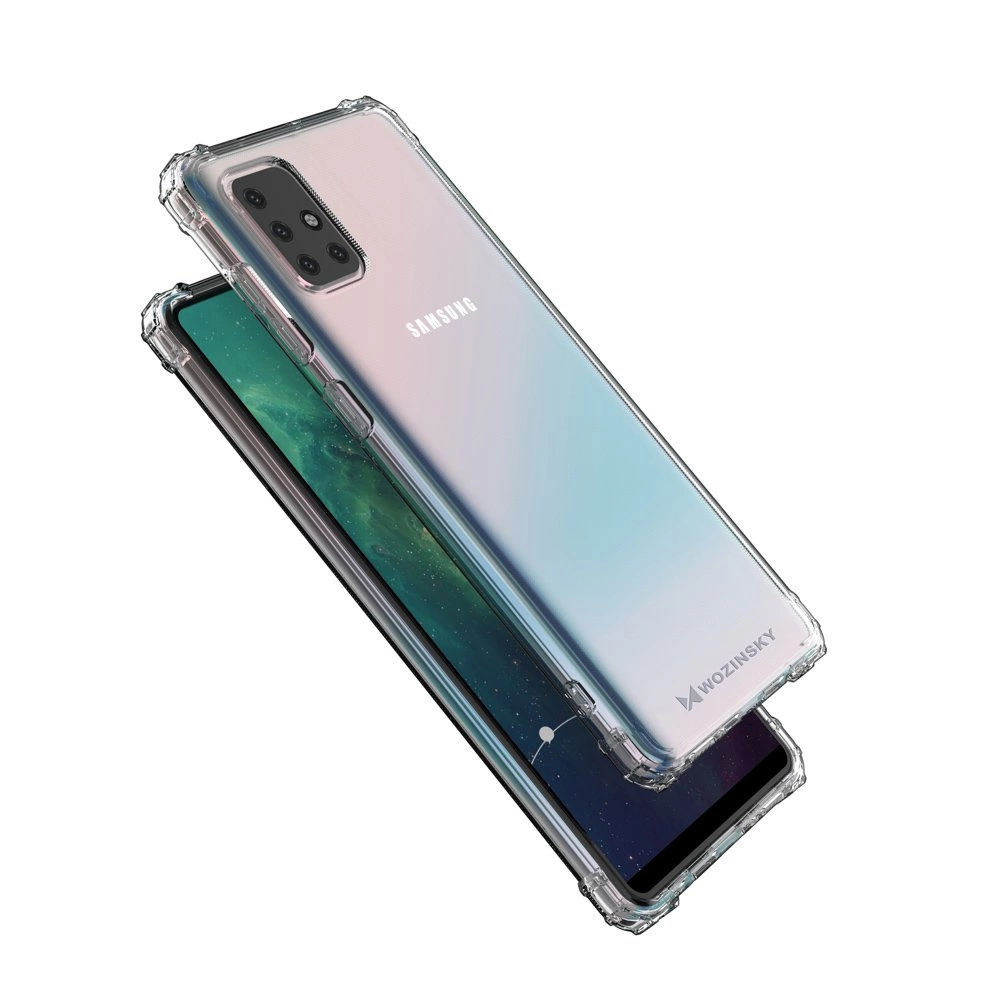 Wozinsky Anti Shock durable case with Military Grade Protection for Samsung Galaxy M51 transparenteng
