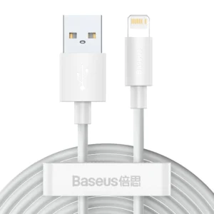 Baseus 2x USB cable - Lightning fast charging Power Delivery 1.5 m white (TZCALZJ-02)eng