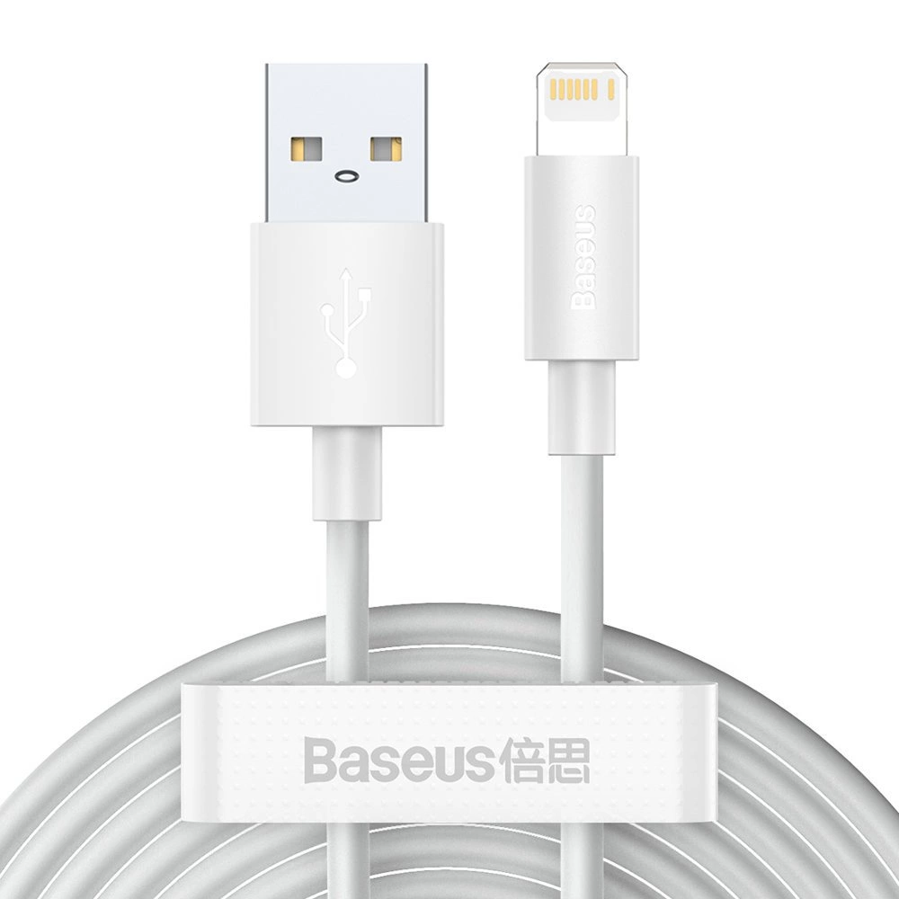 Baseus 2x USB cable - Lightning fast charging Power Delivery 1.5 m white (TZCALZJ-02)eng