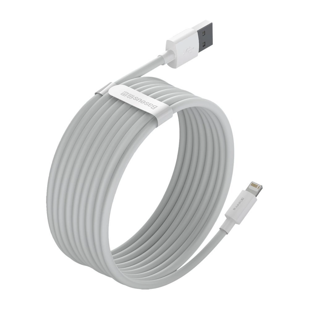 Baseus 2x USB cable - Lightning fast charging Power Delivery 1.5 m white (TZCALZJ-02)eng