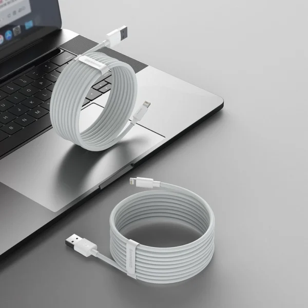 Baseus 2x USB cable - Lightning fast charging Power Delivery 1.5 m white (TZCALZJ-02)eng