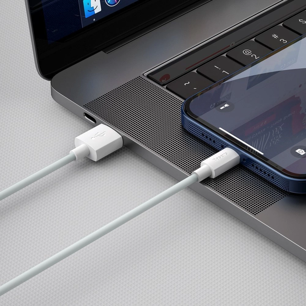 Baseus 2x USB cable - Lightning fast charging Power Delivery 1.5 m white (TZCALZJ-02)eng
