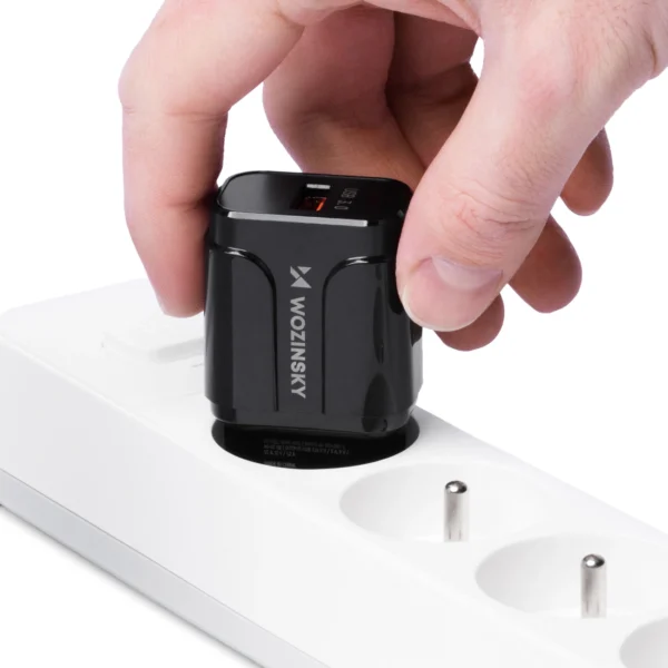 Wozinsky USB 3.0 wall charger black (WWC-B02)eng