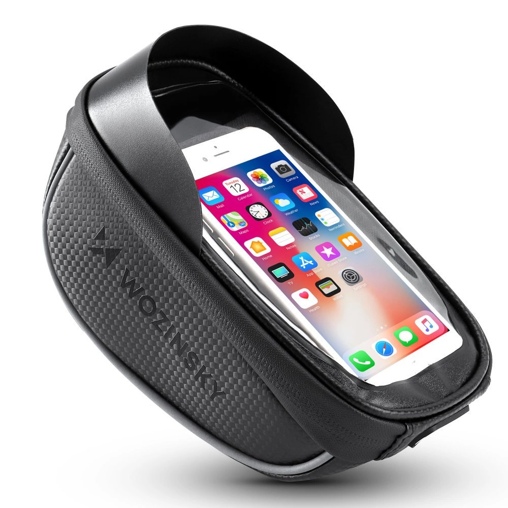 Wozinsky bike handlebar bag with phone case 1l black (WBB16BK)eng