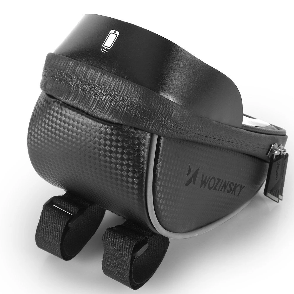 Wozinsky bike handlebar bag with phone case 1l black (WBB16BK)eng