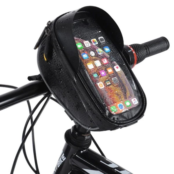 Wozinsky bike handlebar bag with phone case 1l black (WBB16BK)eng