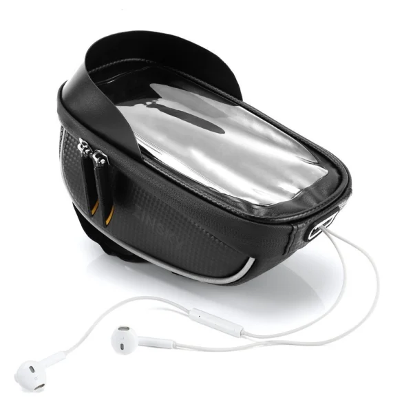 Wozinsky bike handlebar bag with phone case 1l black (WBB16BK)eng
