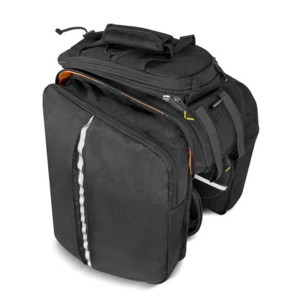 Wozinsky roomy bike carrier bag 35L (rain cover included) black (WBB19BK)eng