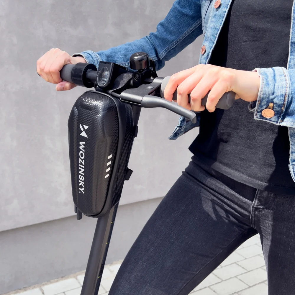 Wozinsky waterproof scooter handlebar bag 2l handlebar bag black (WSB3BK)eng