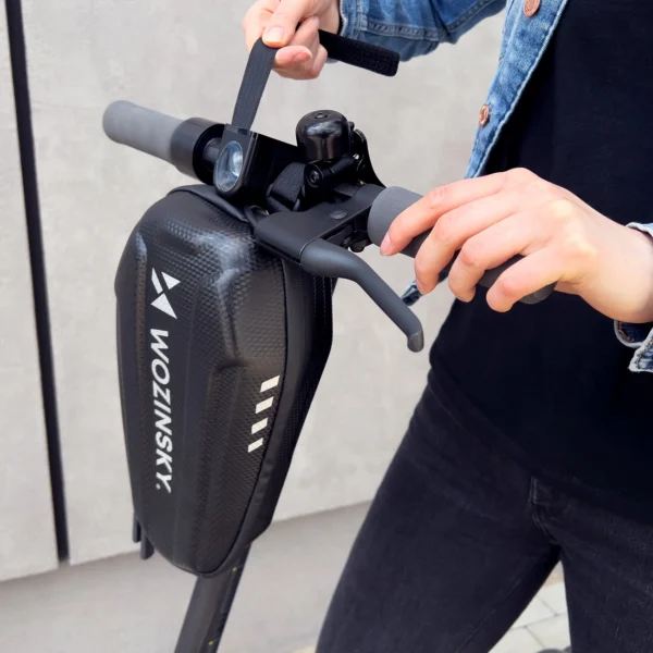Wozinsky waterproof scooter handlebar bag 3l handlebar bag black (WSB4BK)eng