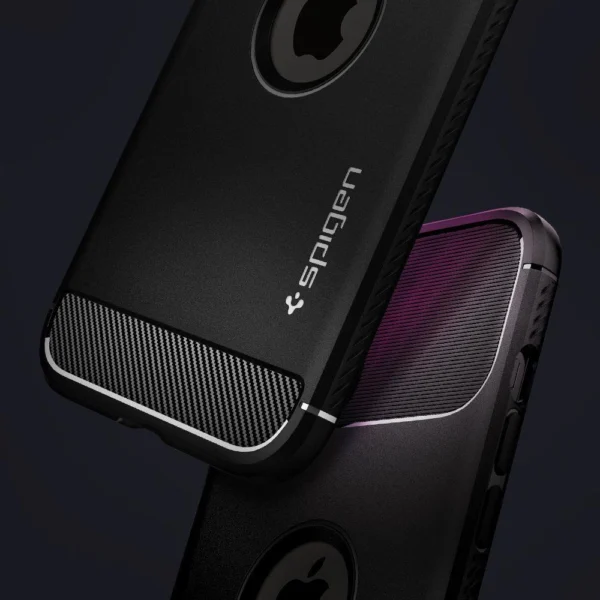 Spigen Rugged Armor Case for iPhone 12 / iPhone 12 Pro - Matte Blackeng