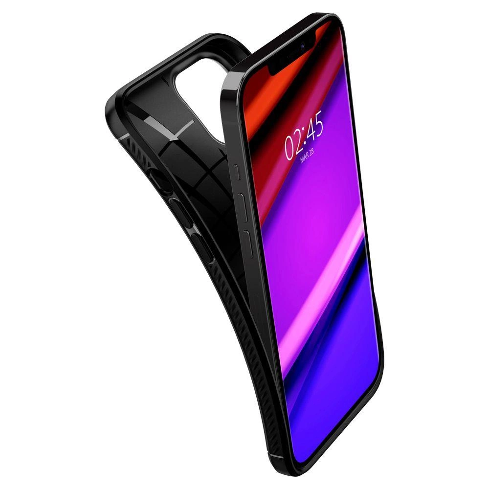 Spigen Rugged Armor Case for iPhone 12 / iPhone 12 Pro - Matte Blackeng
